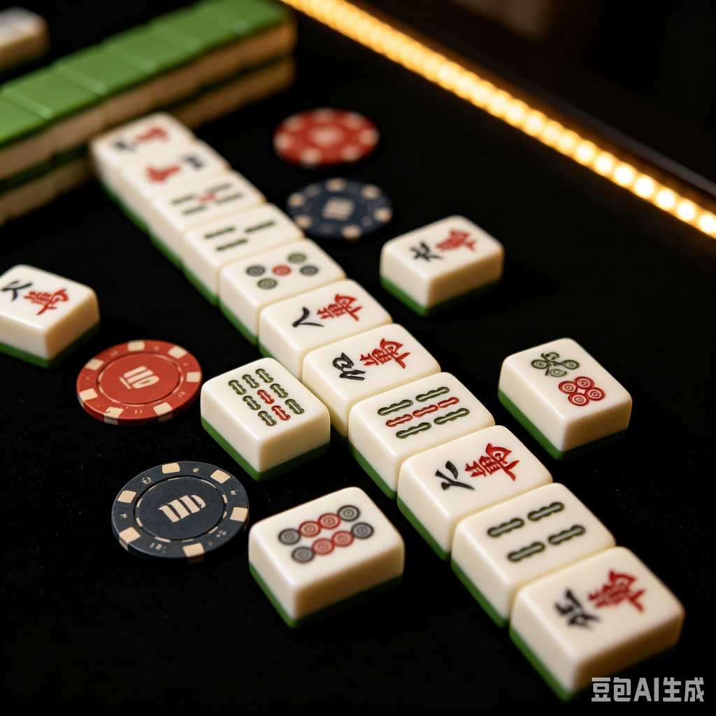 gradient blue mahjong tiles